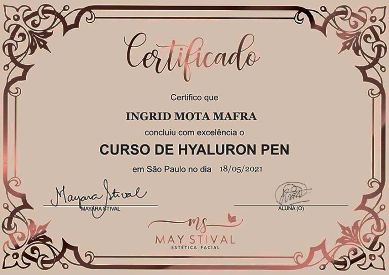 Ingrid Mota Curso hyaluron pen com Mayara_